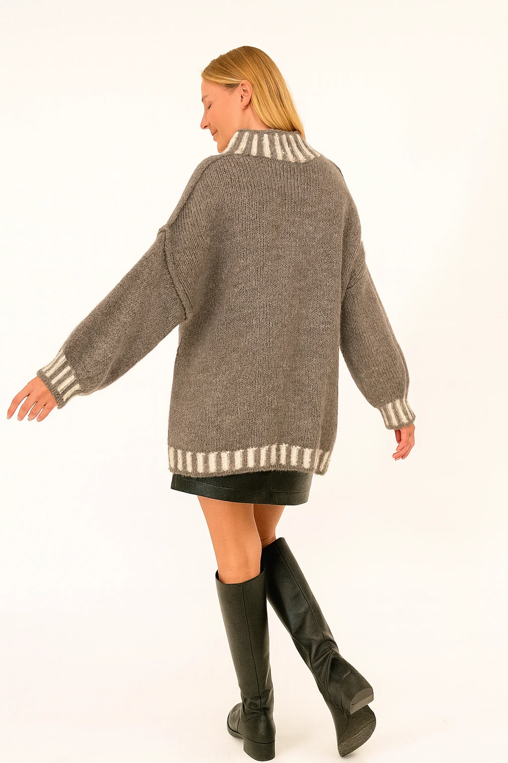 İtalyan Balıkçı Yaka Kazak - VİZON