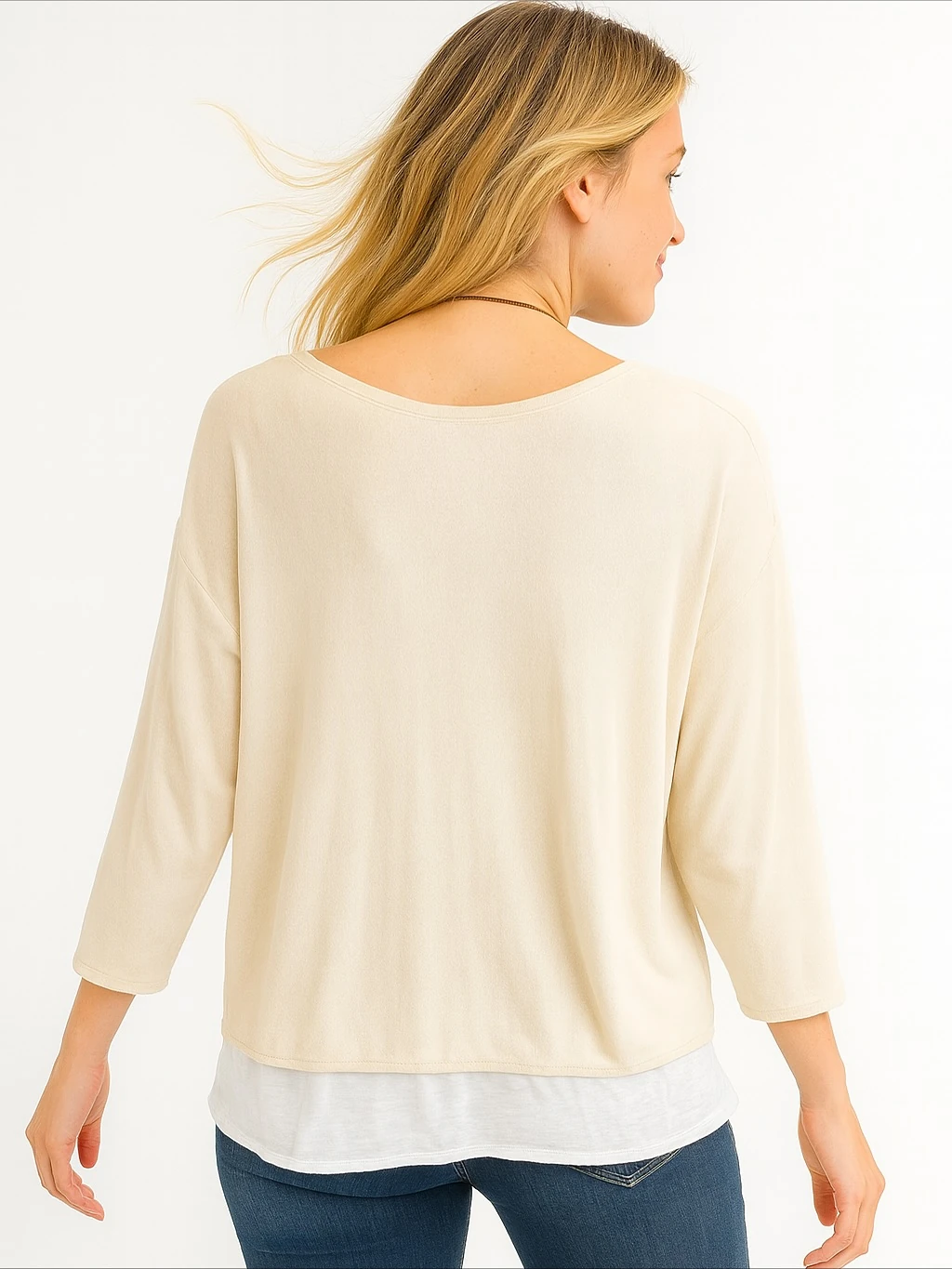 İtalyan İkili Takım Triko Bluz - BEJ