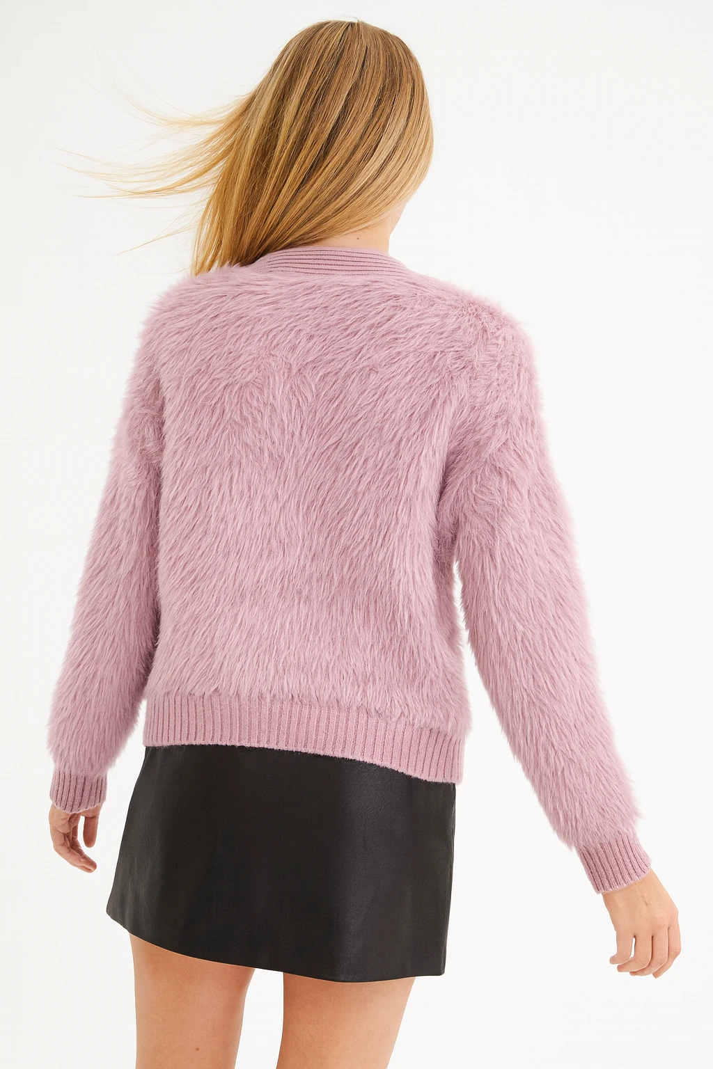 İtalyan Özel Tasarım Angora Ceket - PUDRA