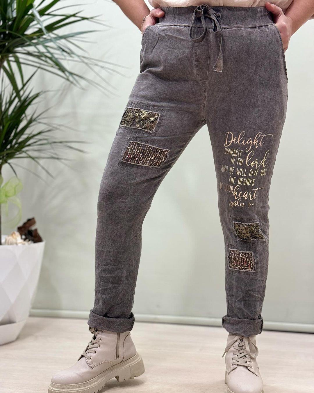 İtalyan Likralı Pantolon - ANTRASİT