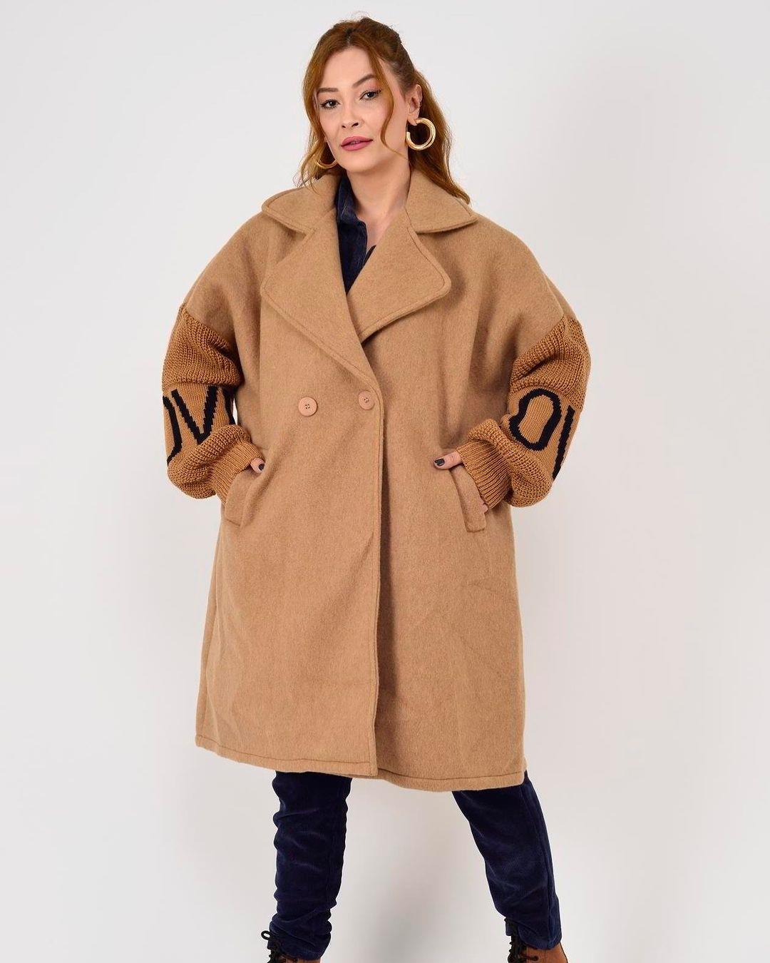 İtalyan Keçe Kaban - BEJ