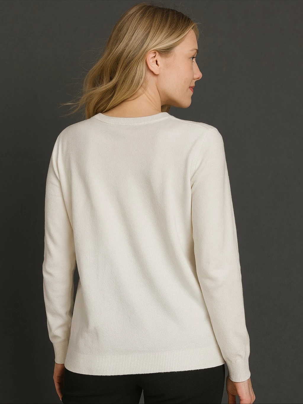 İtalyan Özel Tasarım Angora Bluz - BEYAZ