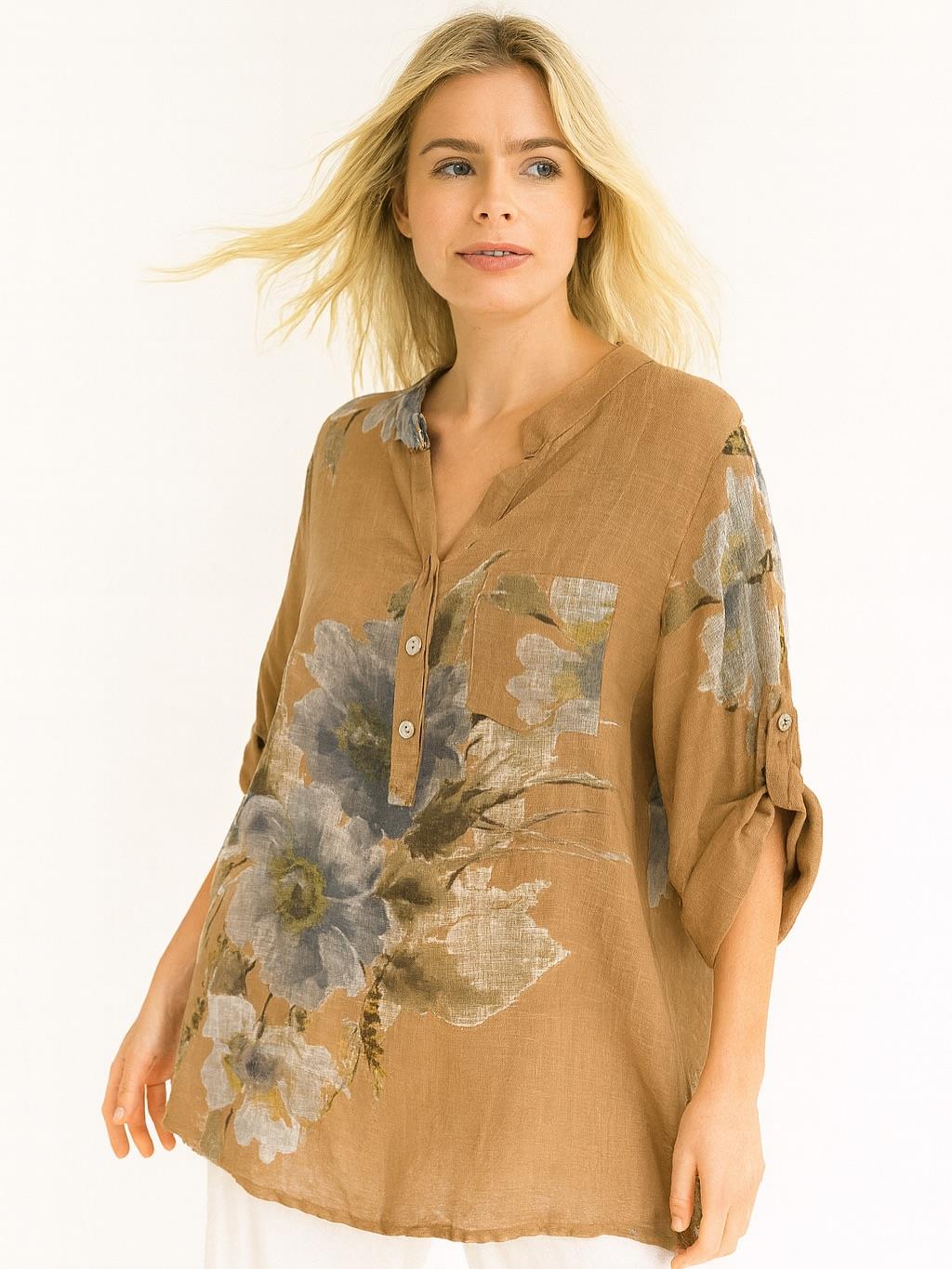 İtalyan Pamuk Keten Gömlek - BAL