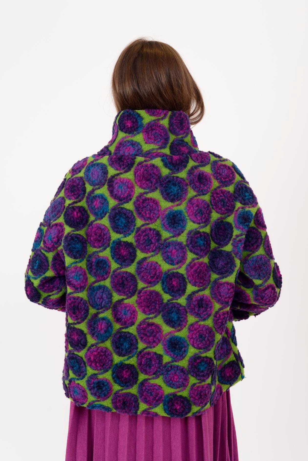 İtalyan Cep Detaylı Keçe Ceket - MOR