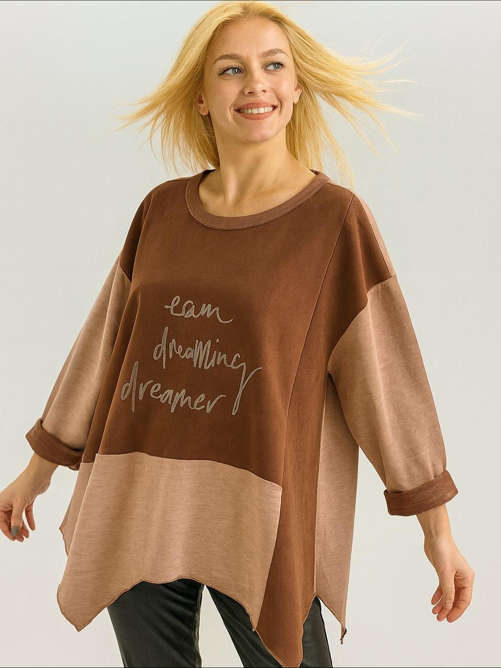 İtalyan Nubuk Bluz - KOYU KAHVE