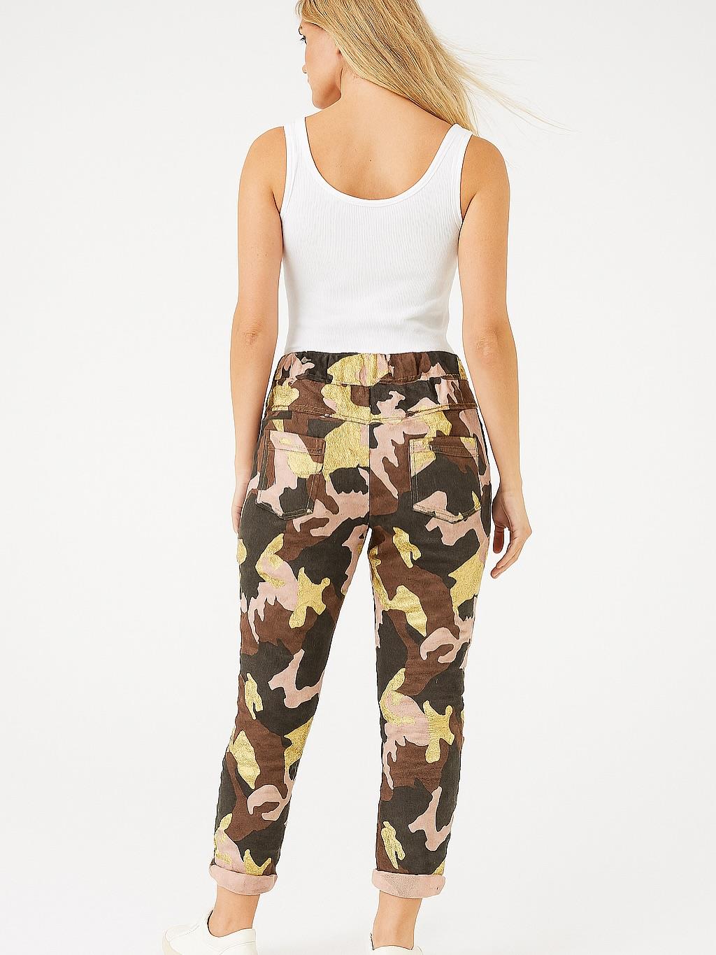 İtalyan Likralı Pantolon - PEMBE