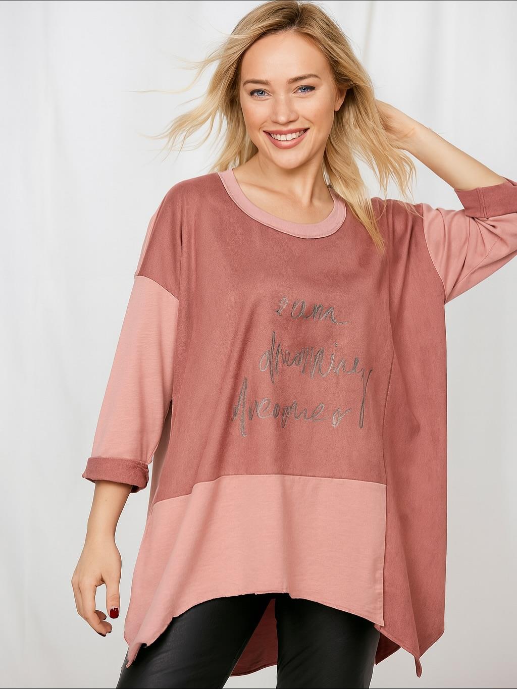 İtalyan Nubuk Bluz - PUDRA PEMBE