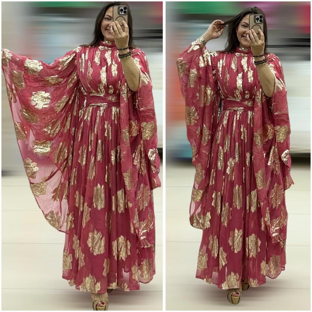 İtalyan Özel Tasarım Abiye Elbise - KARANFİL