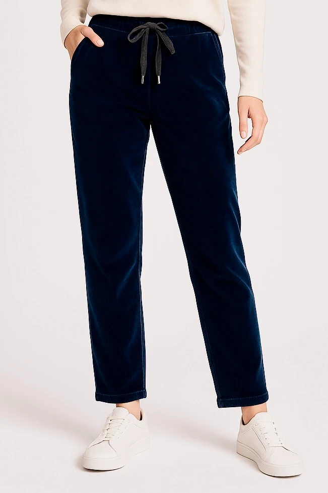 İtalyan Kadife Pantolon - LACİVERT