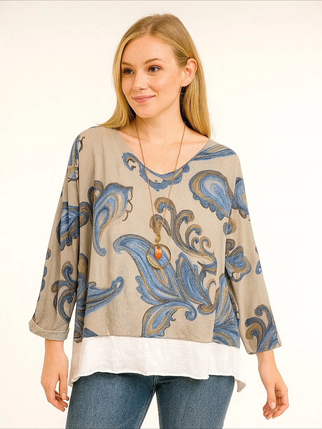 İtalyan İkili Desenli Triko Takım - VİZON