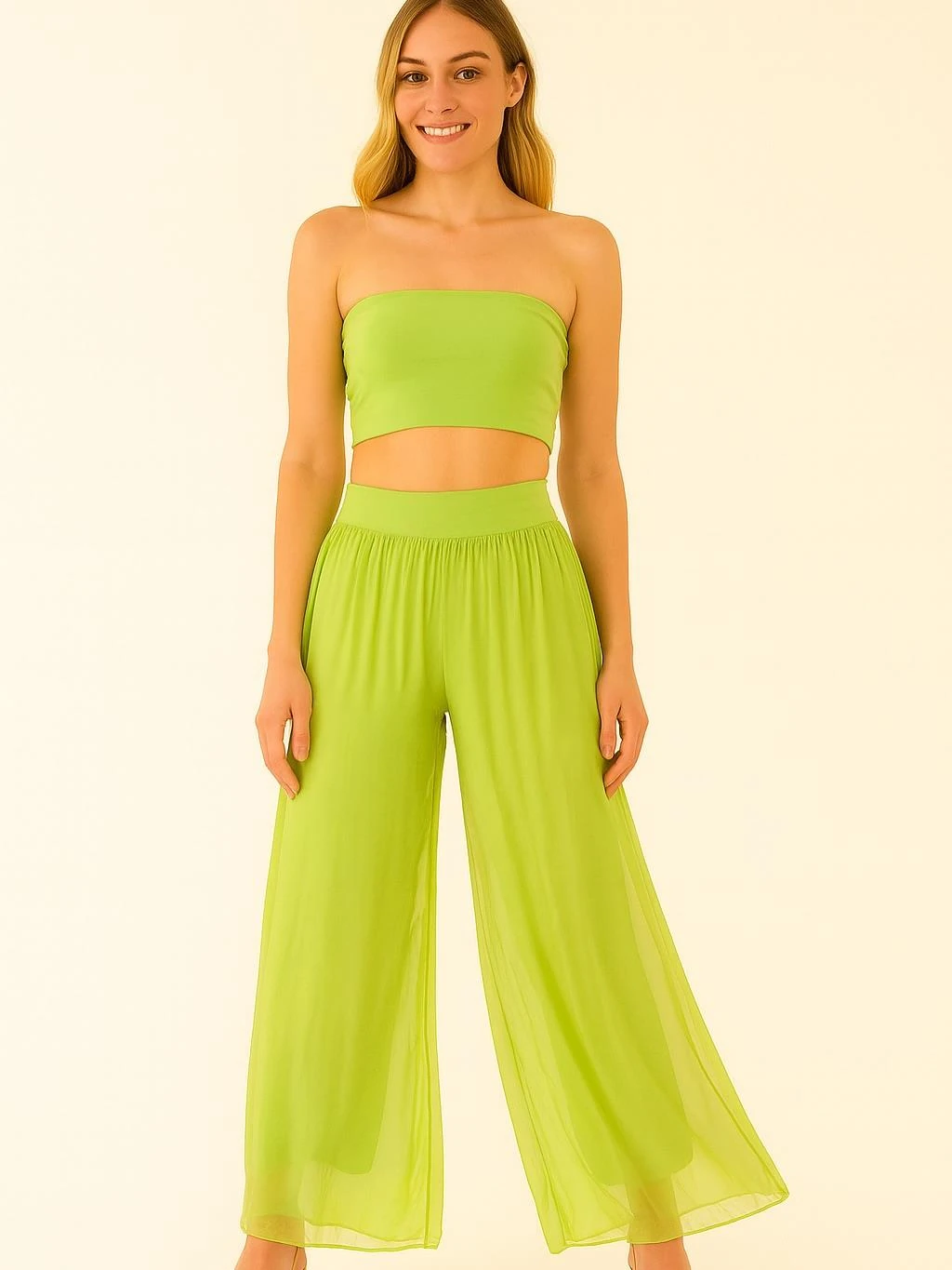 İtalyan İpek Pantolon - IHLAMUR