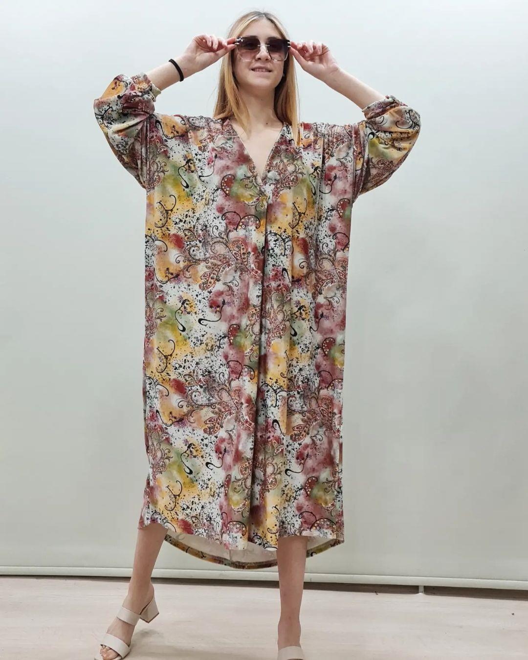 İtalyan Kadife Elbise - BORDO