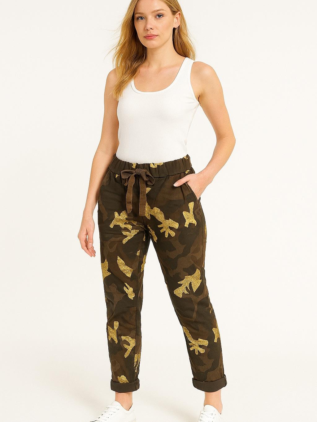 İtalyan Likralı Pantolon - KAHVERENGİ