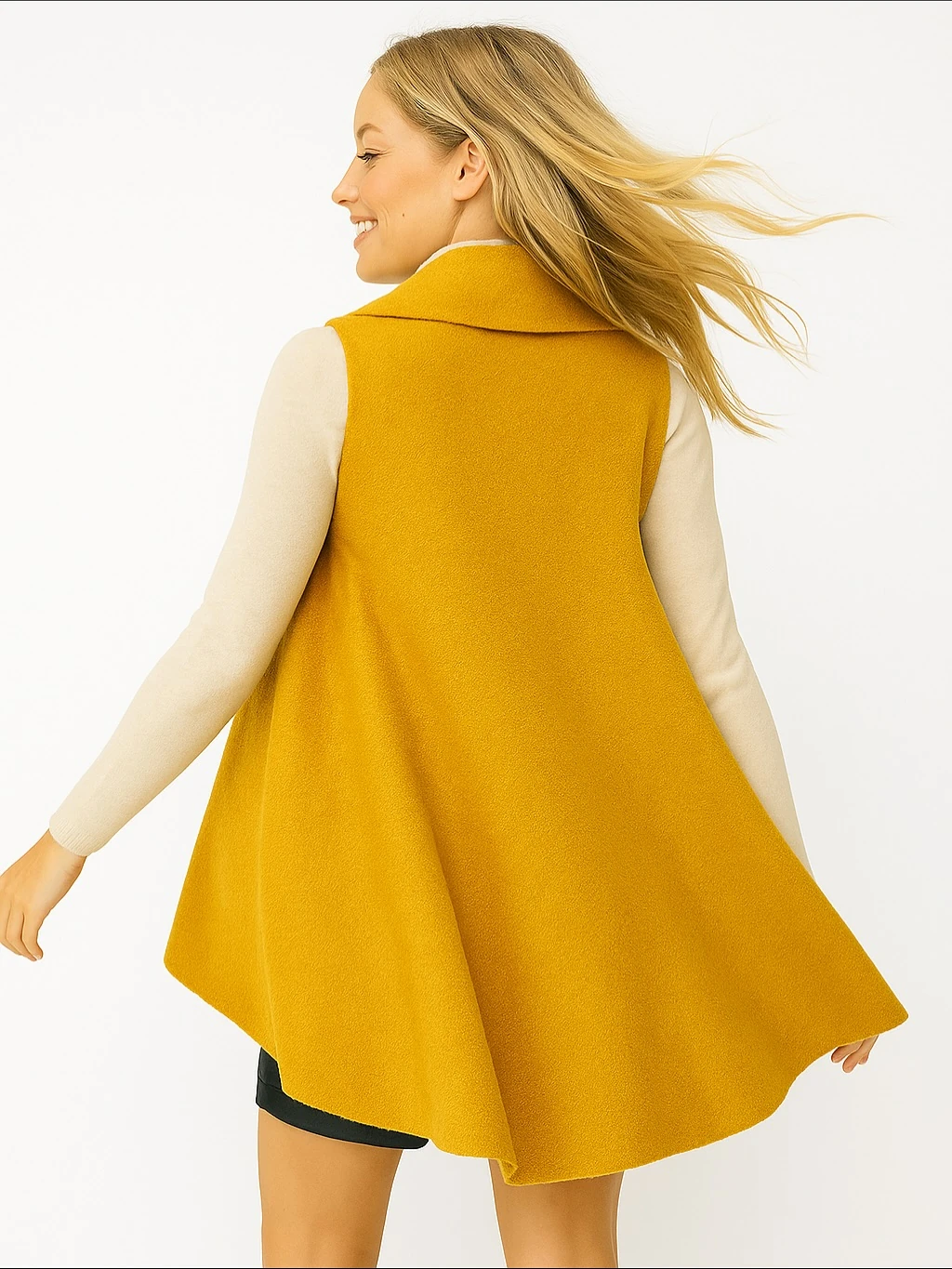 İtalyan Keçe Yelek - HARDAL