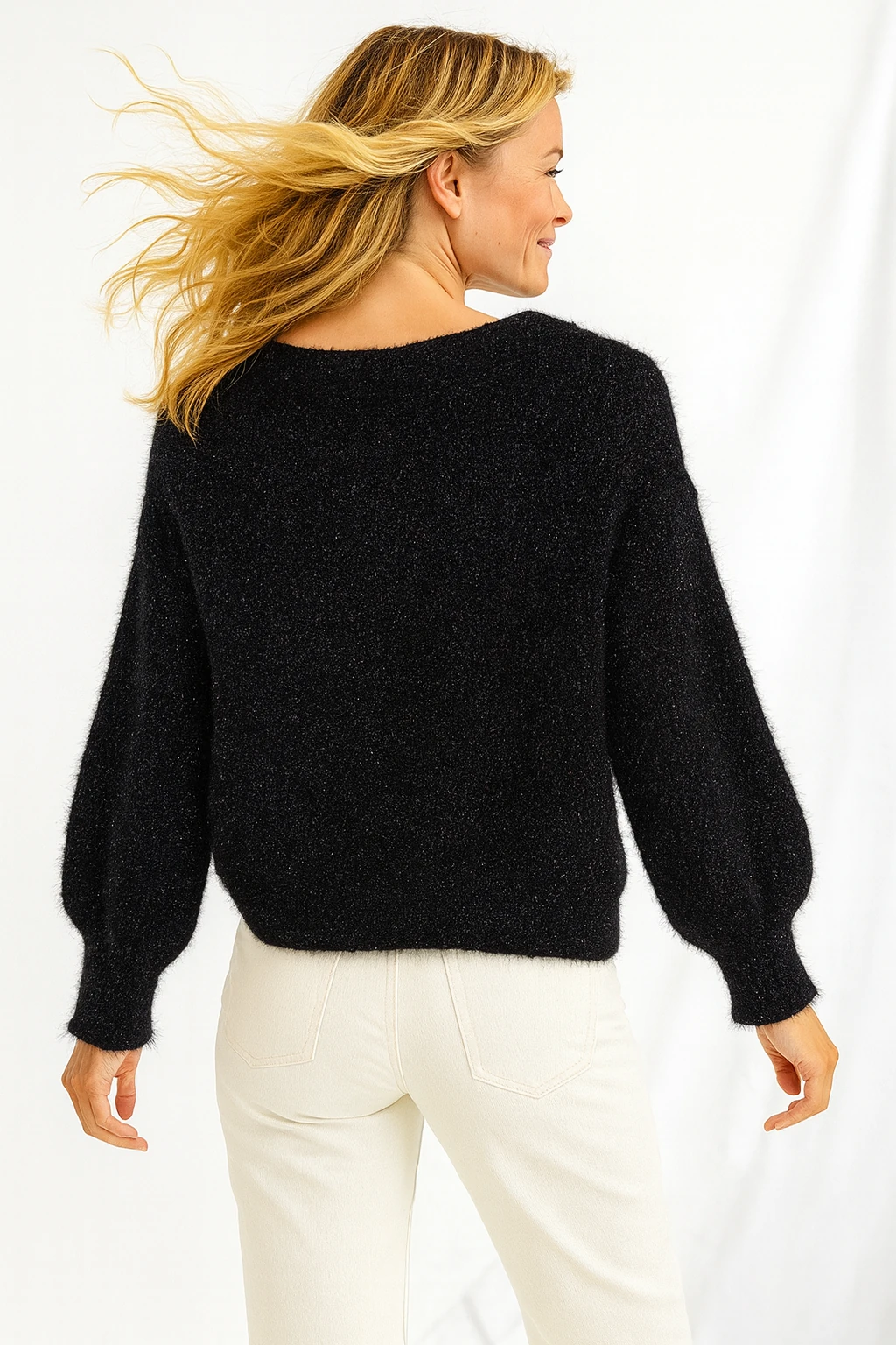 İtalyan Triko Kazak - SİYAH