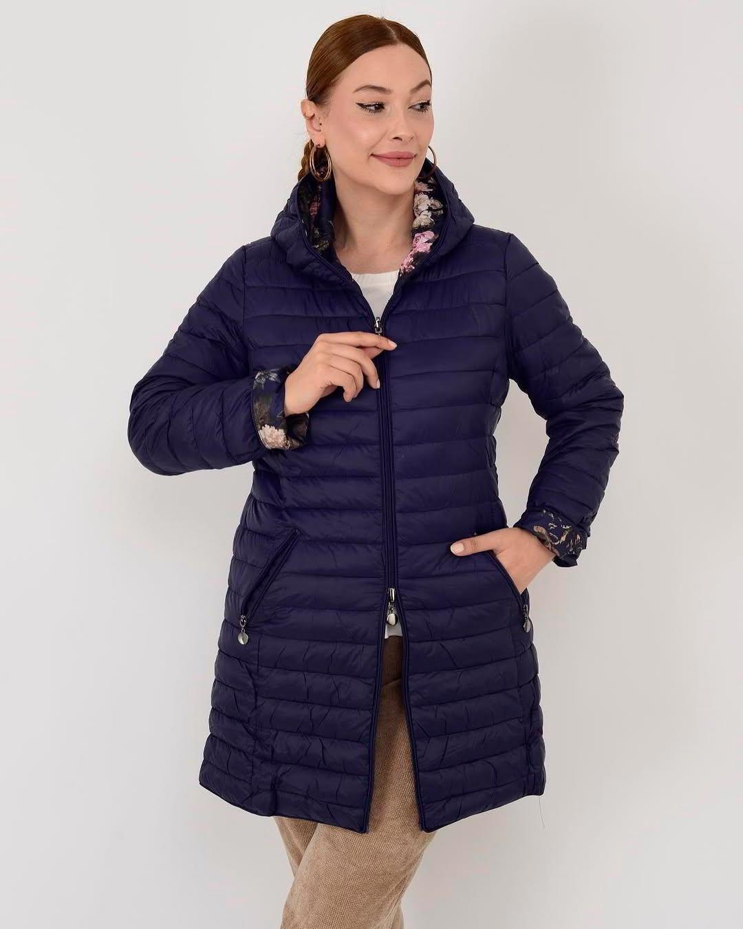 İtalyan Çift Taraflı Mont - LACİVERT