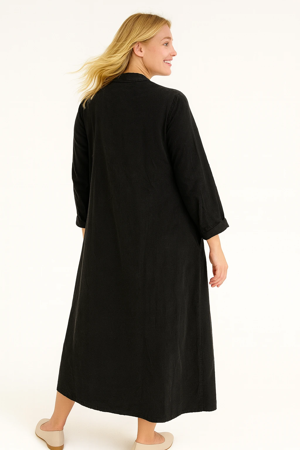 İtalyan Dantel Detaylı İnce Fitilli Kadife Elbise - SİYAH