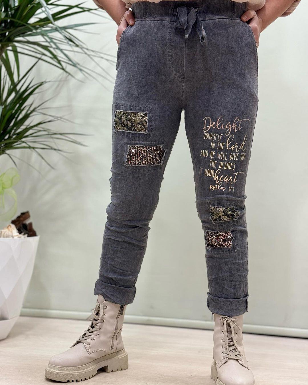 İtalyan Likralı Pantolon - ANTRASİT