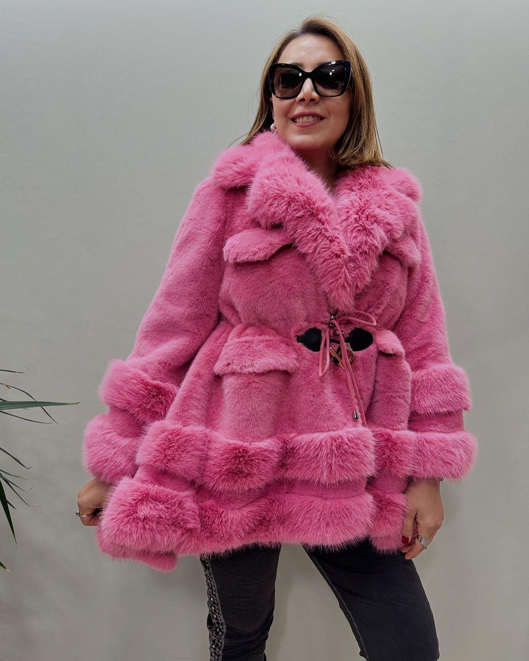 İtalyan İmitasyon Kürk - PEMBE