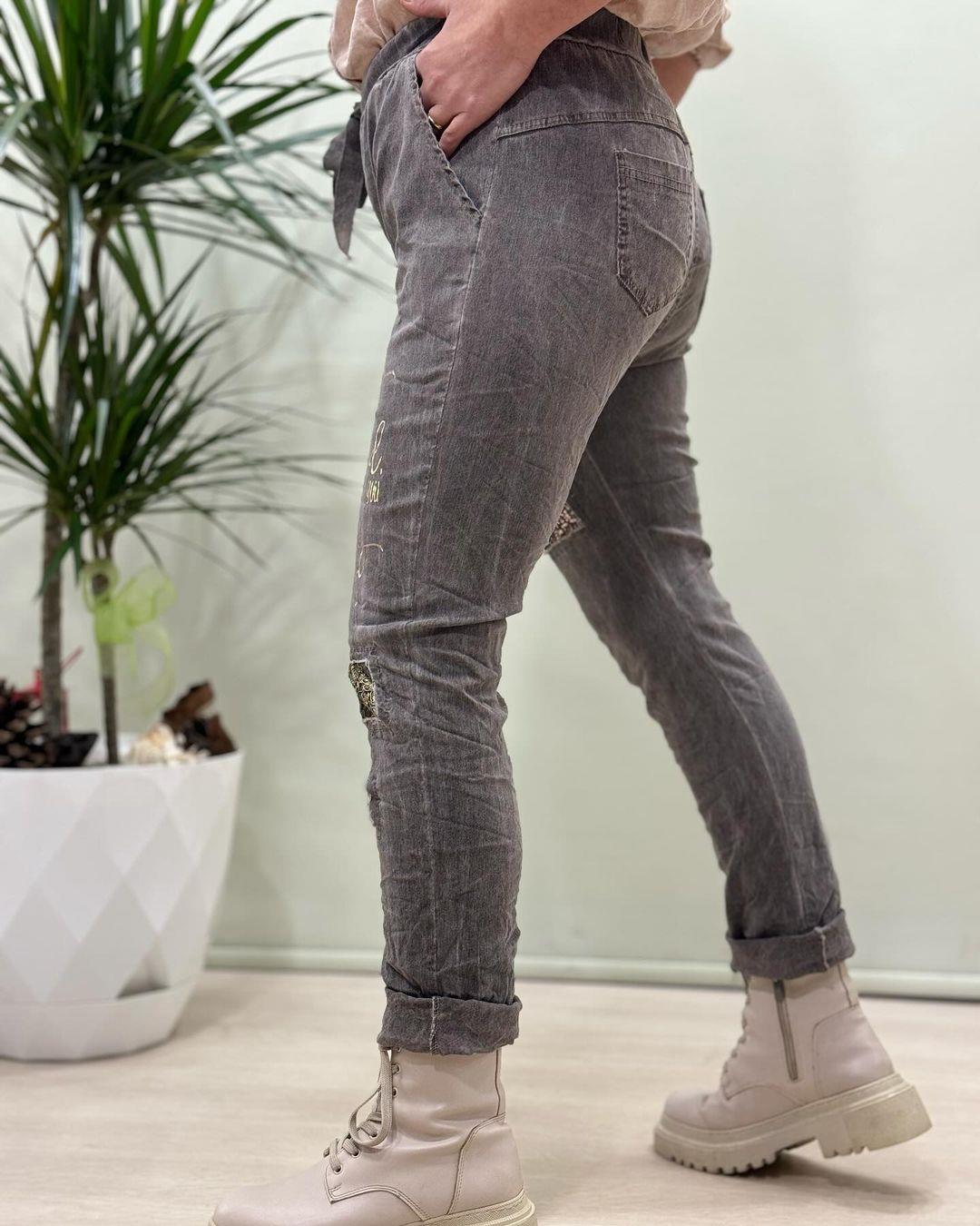 İtalyan Likralı Pantolon - ANTRASİT