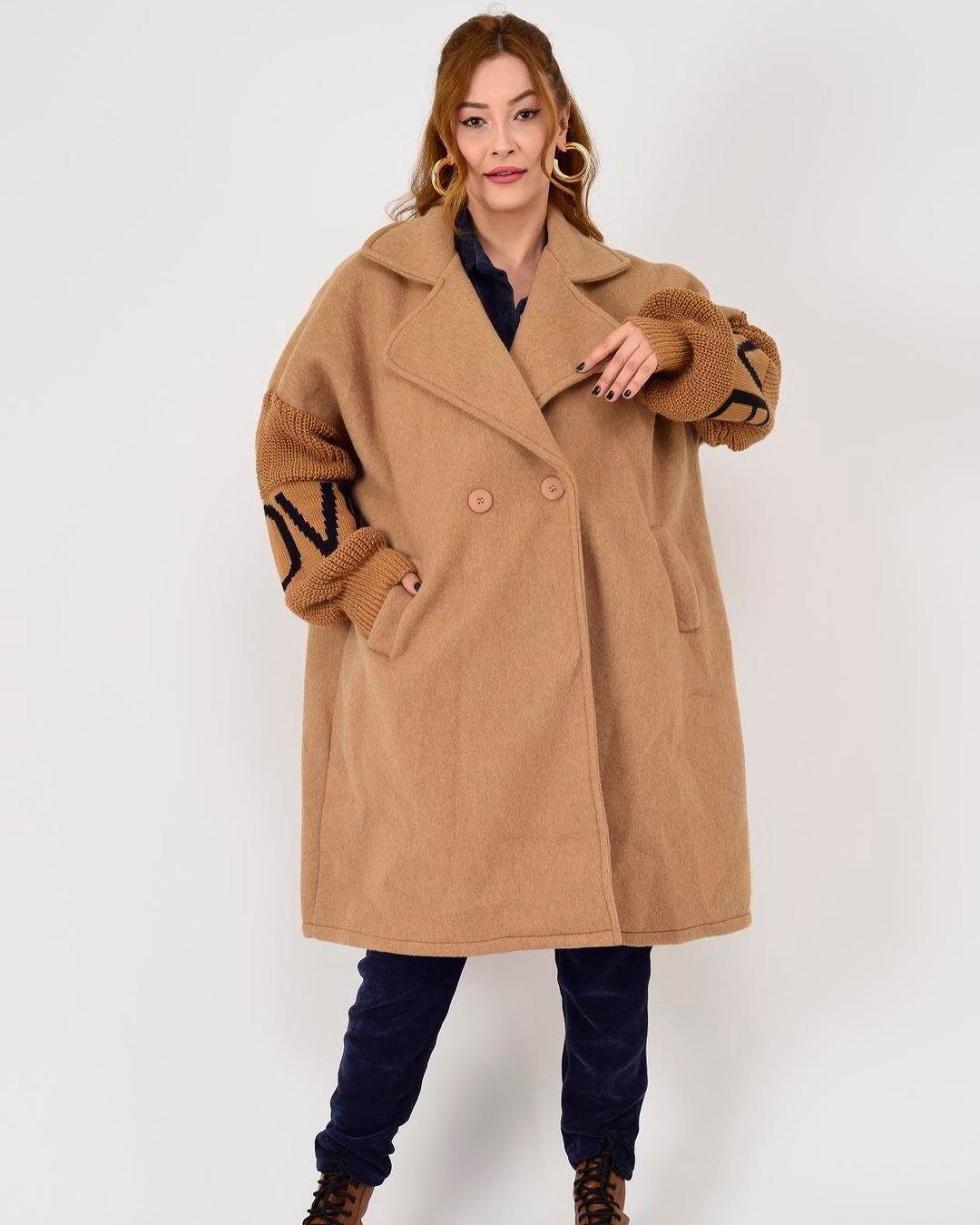 İtalyan Keçe Kaban - BEJ