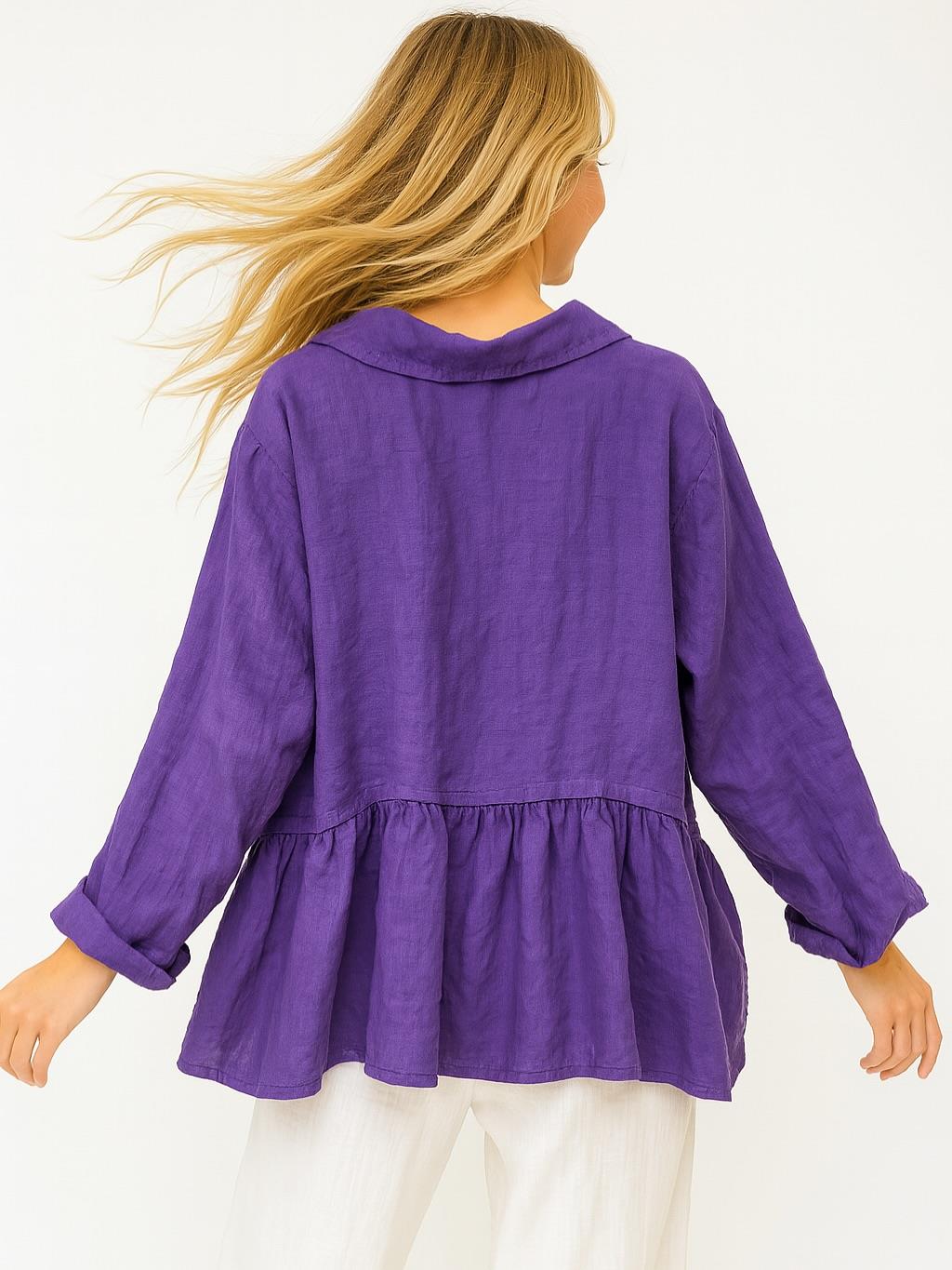 İtalyan Keten Gömlek - MOR