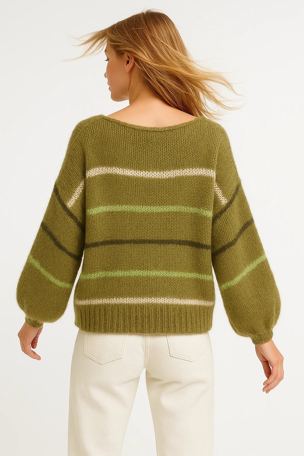 İtalyan Çizgili Kazak - YEŞİL