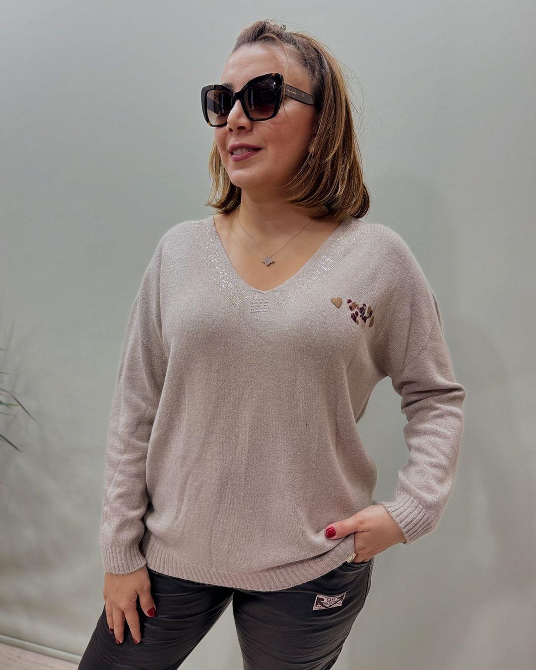 İtalyan Angora Kazak - KREM