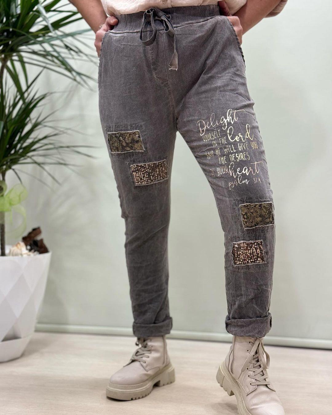 İtalyan Likralı Pantolon - ANTRASİT