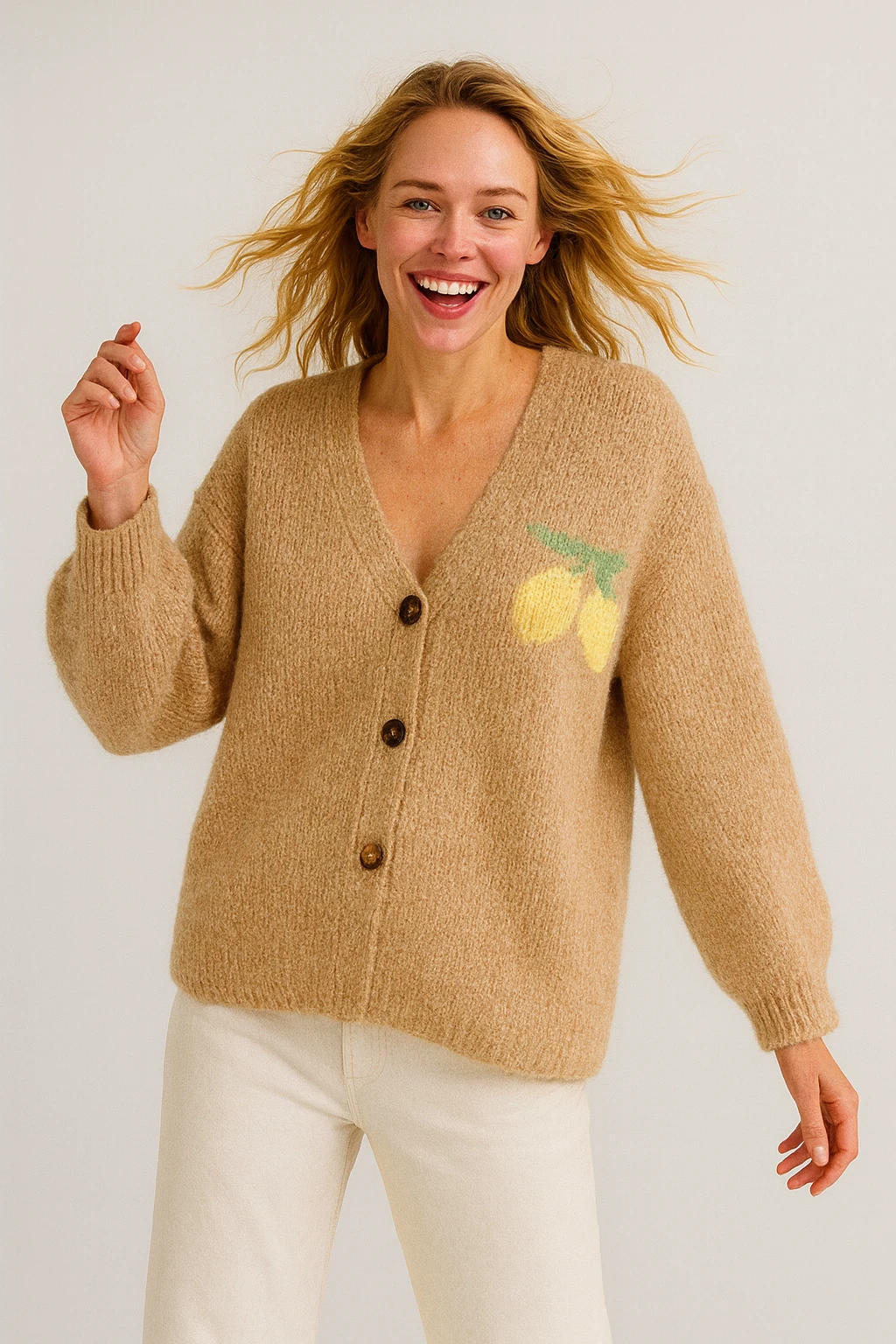 İtalyan Limon Detaylı Hırka - BAL