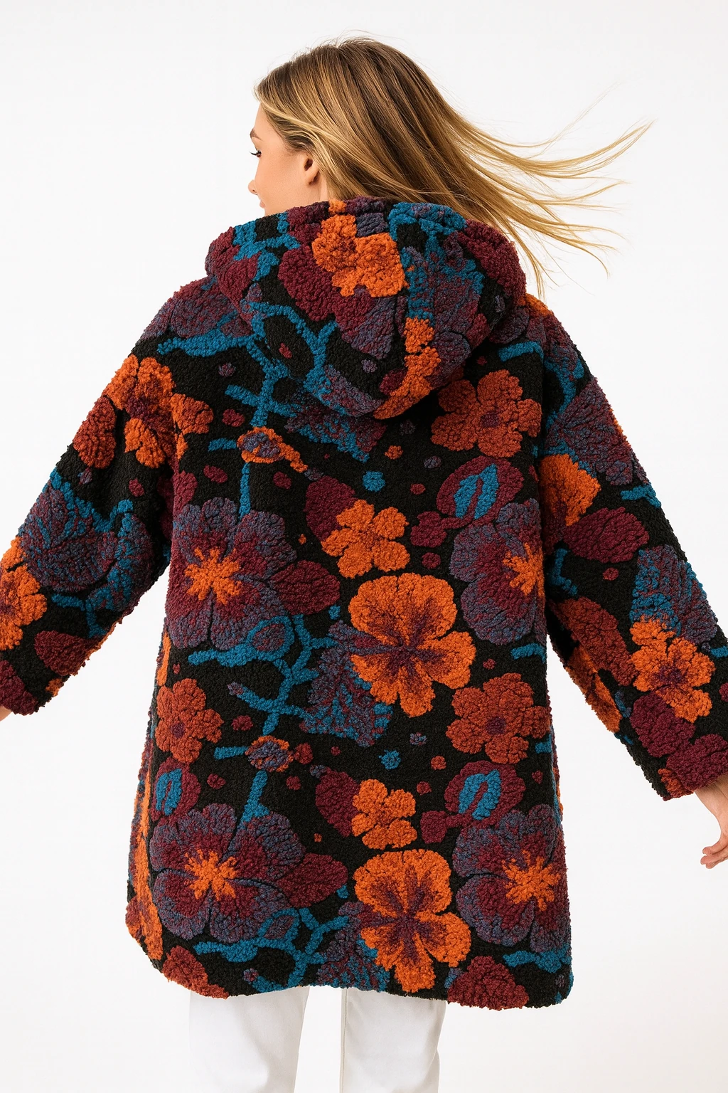 İtalyan Fermuarlı Keçe Kaban - SİYAH