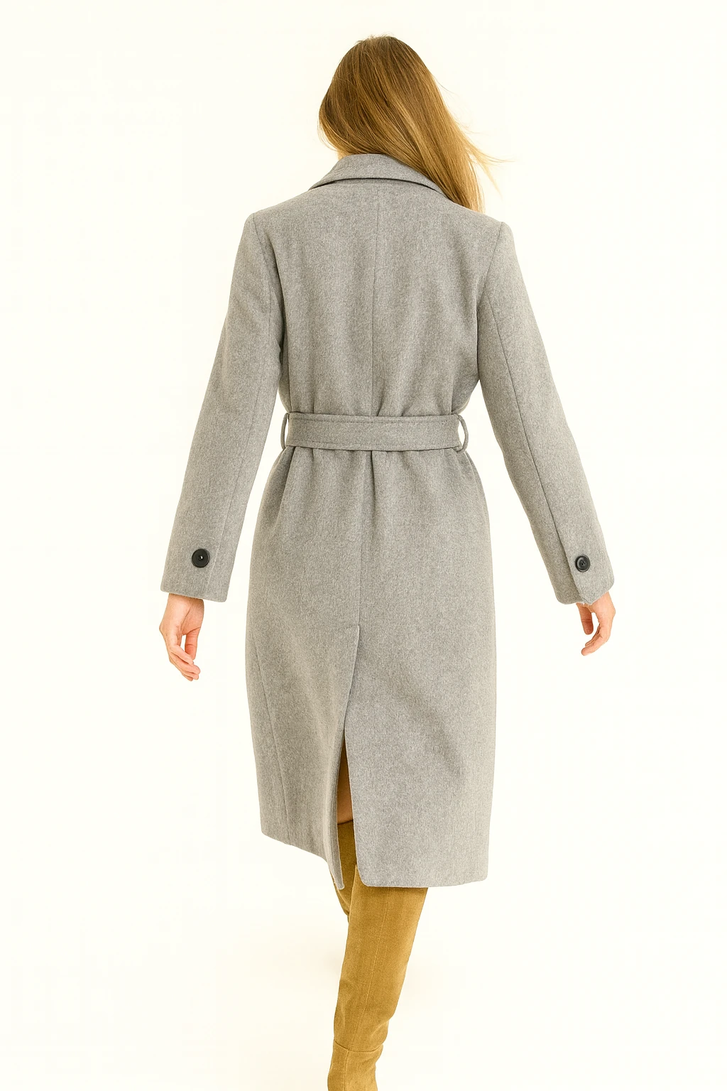 İtalyan Orjinal Vakko Manto - GRİ