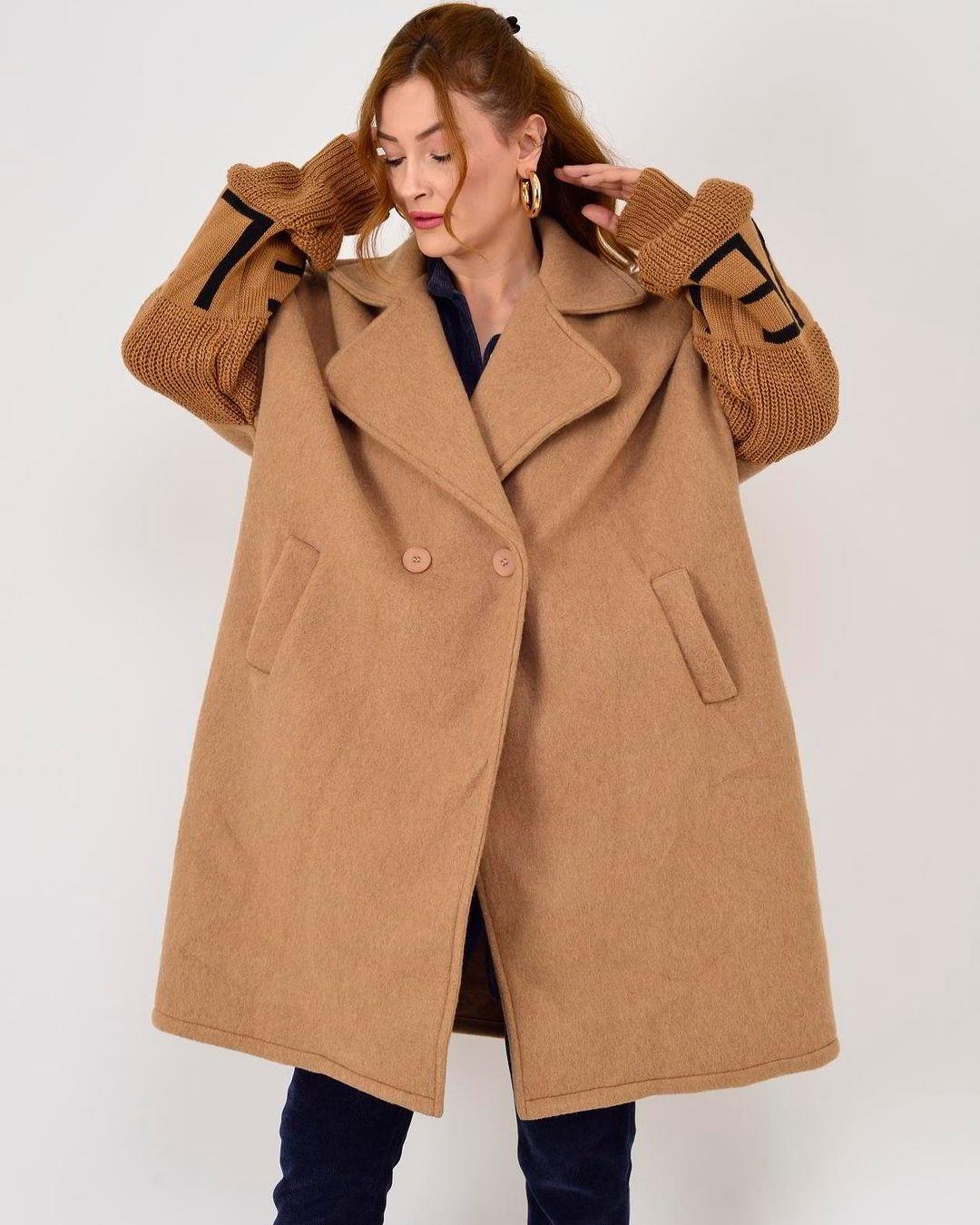 İtalyan Keçe Kaban - BEJ