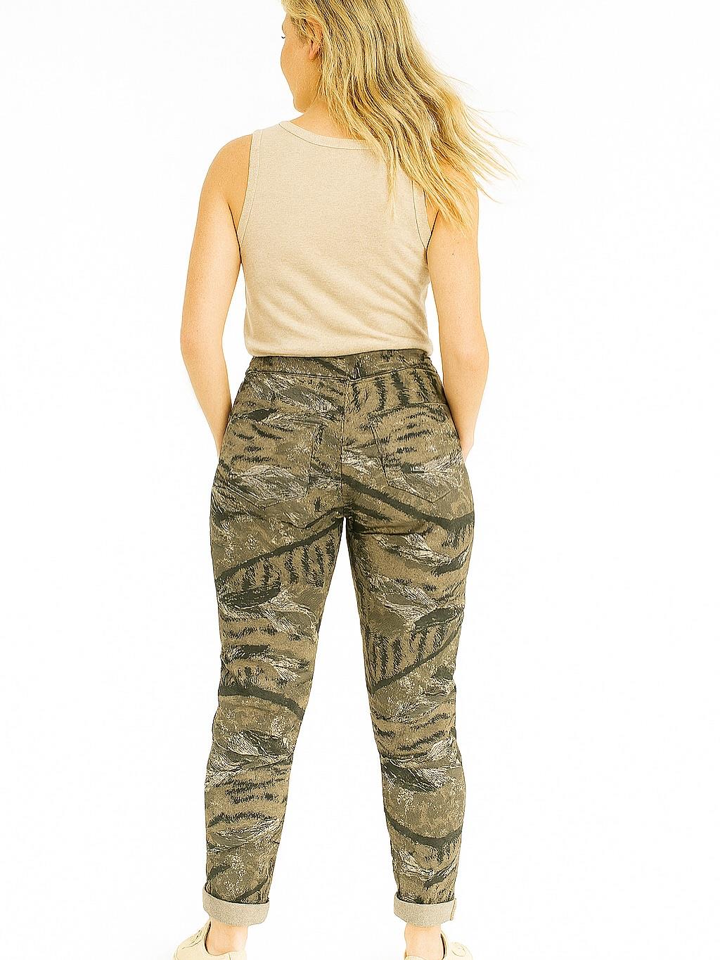 İtalyan Likralı Pantolon - VİZON