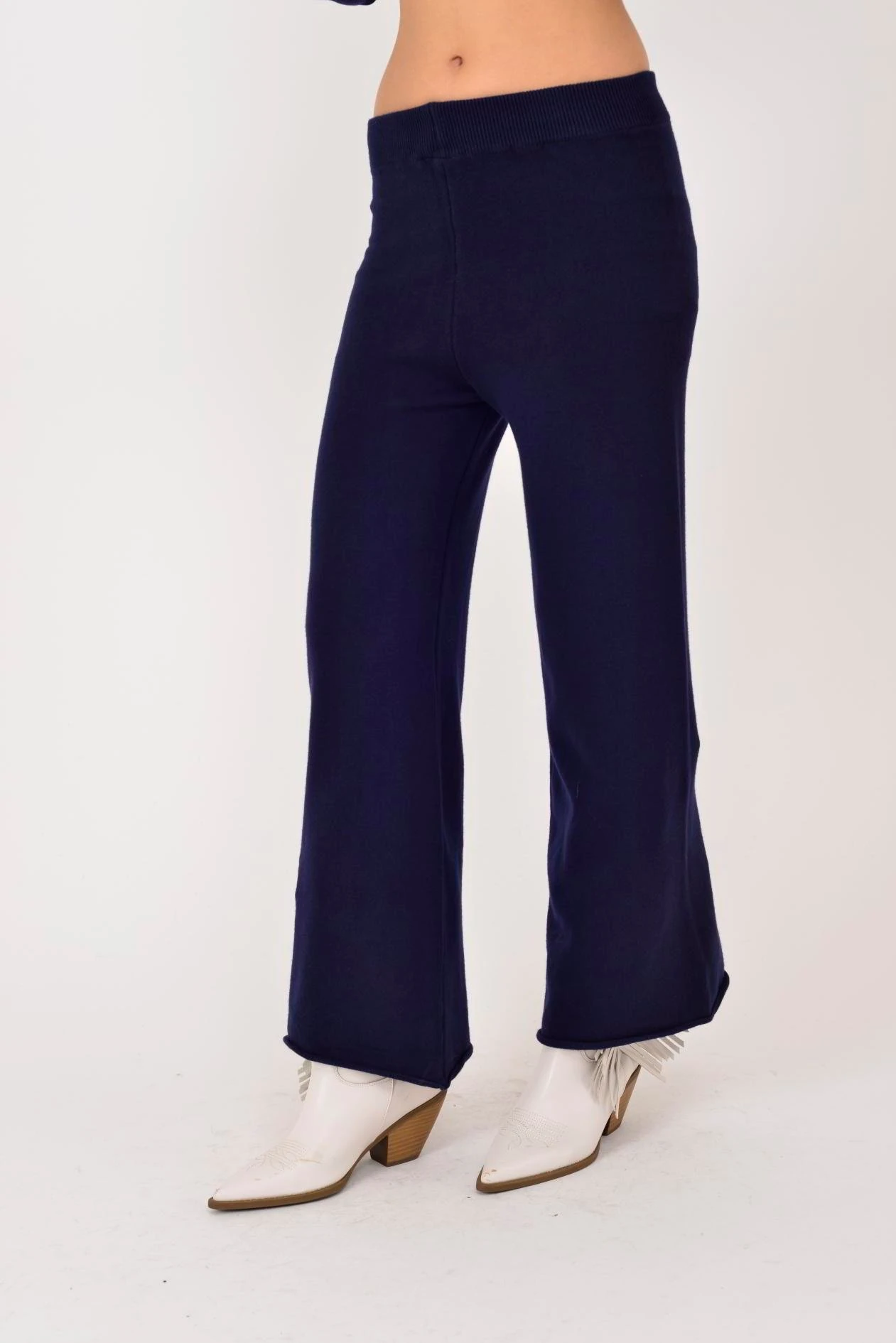 İtalyan Bisiklet Yaka 2'Li Triko Takım - LACİVERT