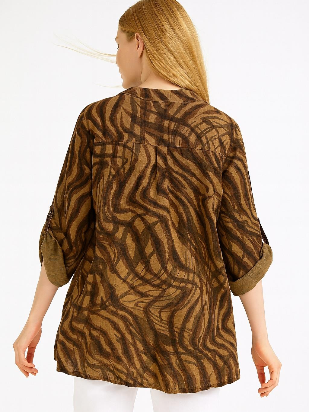 İtalyan Pamuk Keten Gömlek - TARÇIN