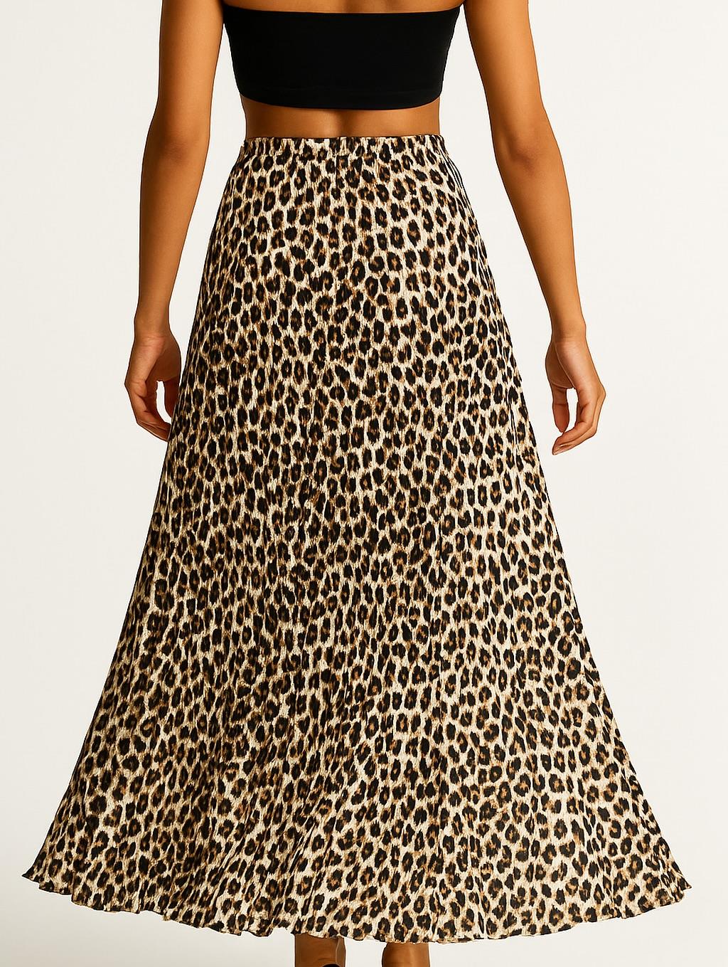 İtalyan Saten Lepoar Desen Etek