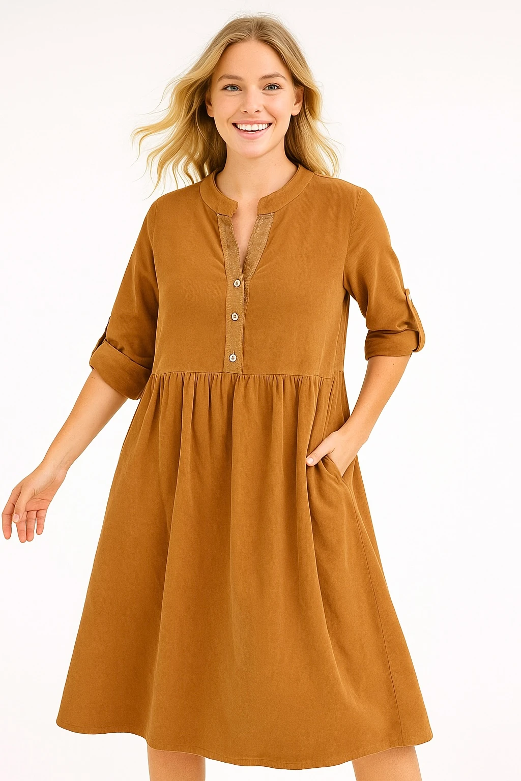 İtalyan Pul Payet Detaylı Kadife Elbise - HARDAL