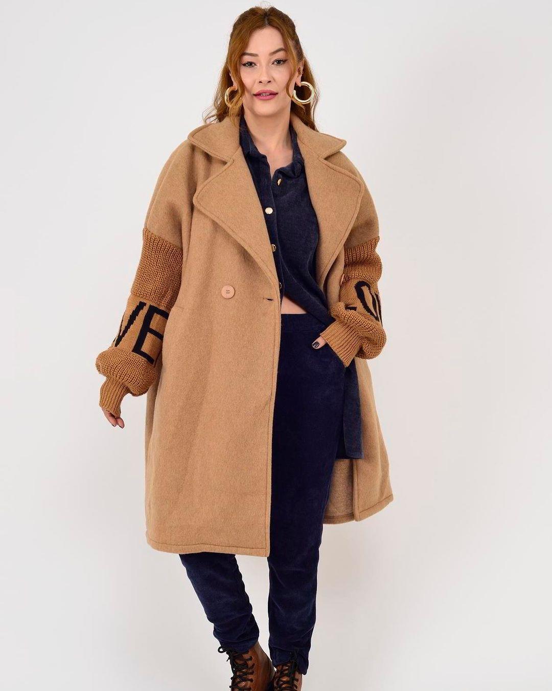 İtalyan Keçe Kaban - BEJ