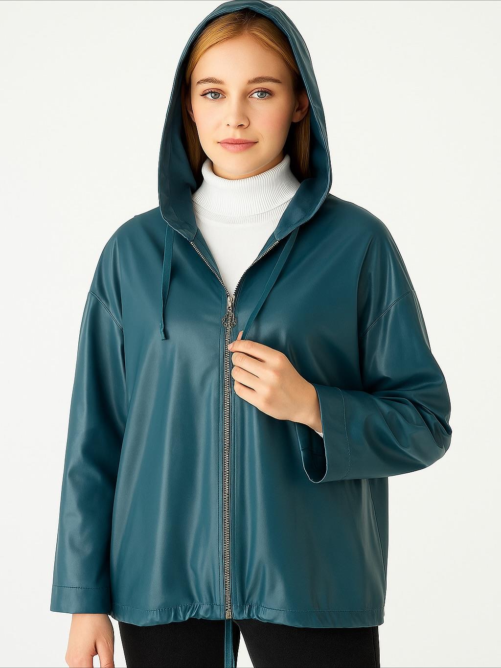 İtalyan Deri Ceket - PETROL YEŞİLİ