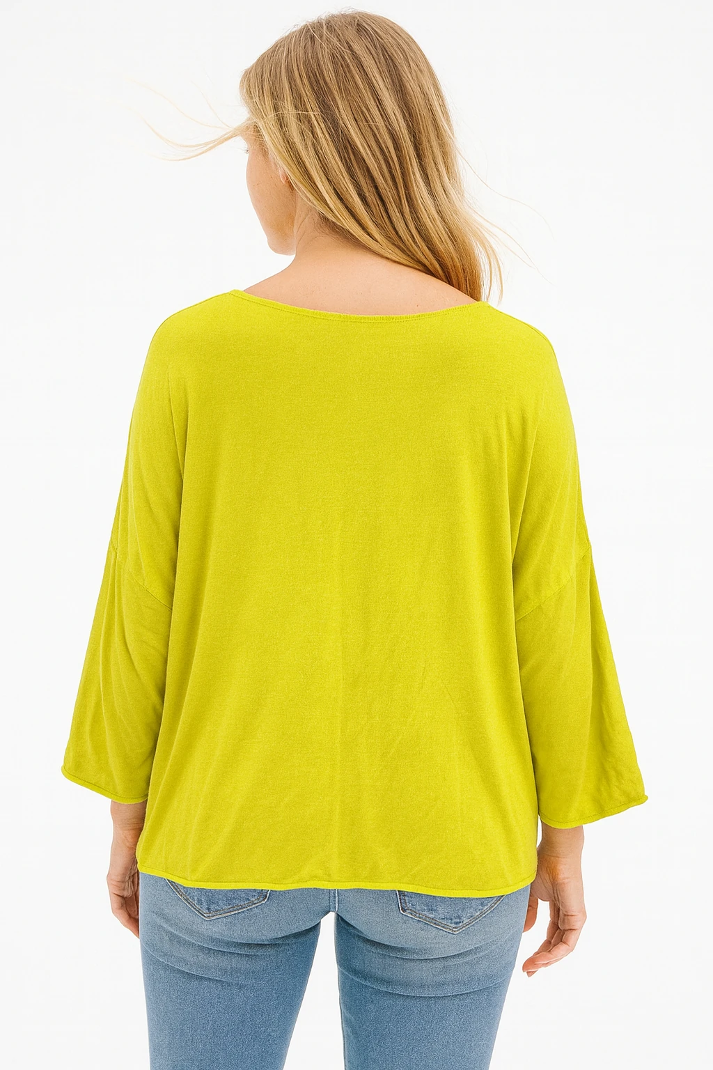 İtalyan V Yaka Triko Bluz - HARDAL