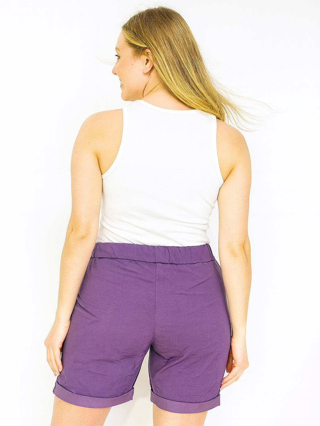 İtalyan Likralı Şort - MOR