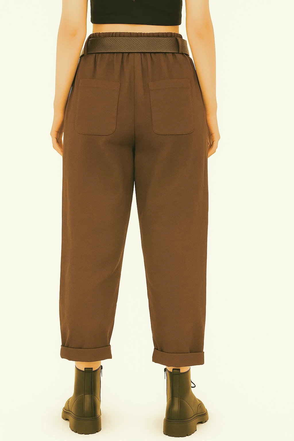 İtalyan Gabardin Pantolon - KAHVERENGİ