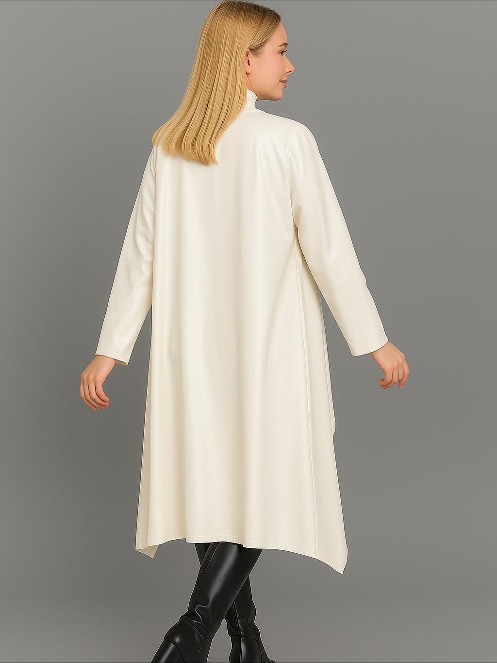 İtalyan Deri Kap - BEYAZ