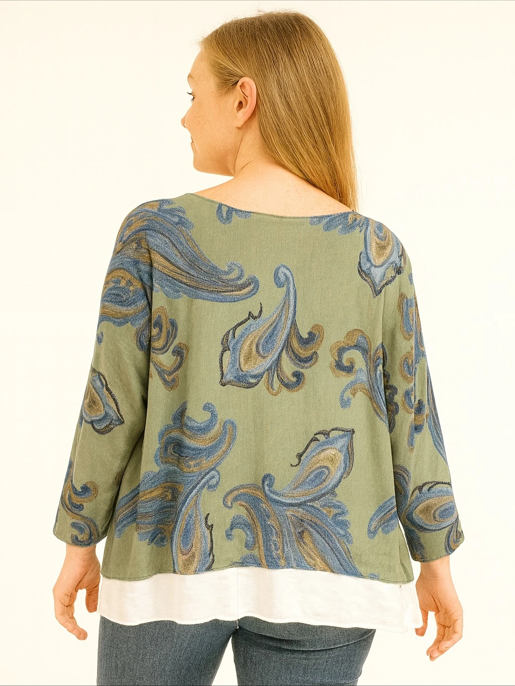 İtalyan İkili Desenli Triko Takım - HAKİ