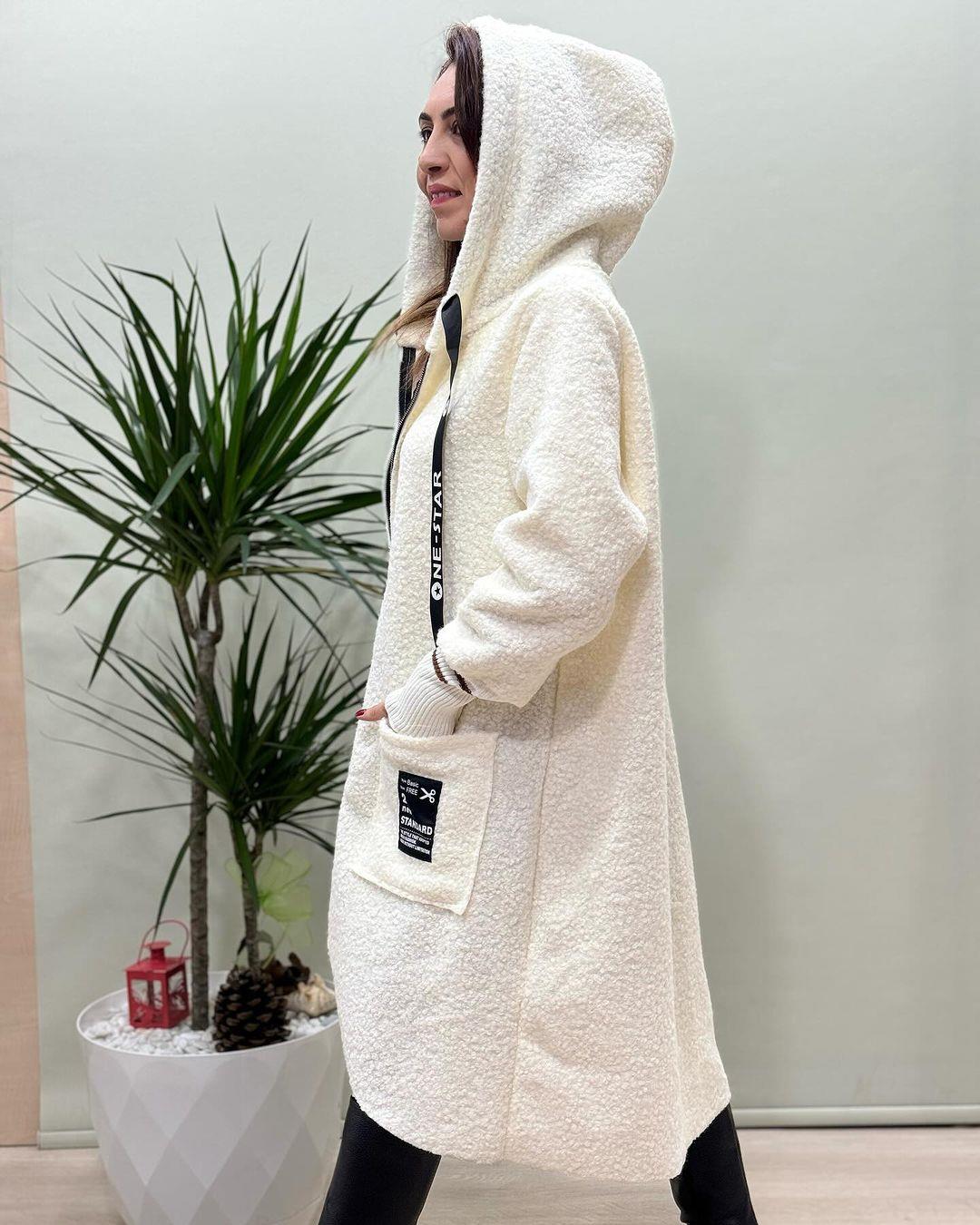 İtalyan Buklet Kaban - BEYAZ