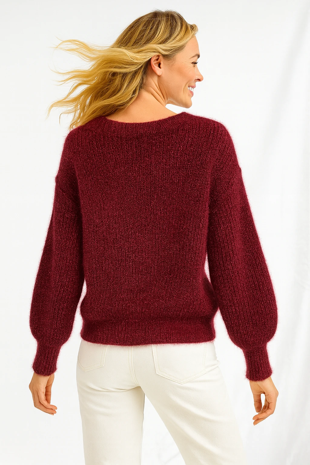 İtalyan Triko Kazak - BORDO