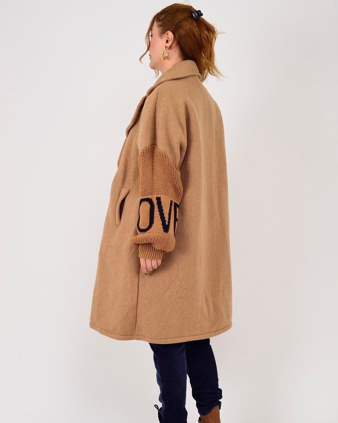 İtalyan Keçe Kaban - BEJ