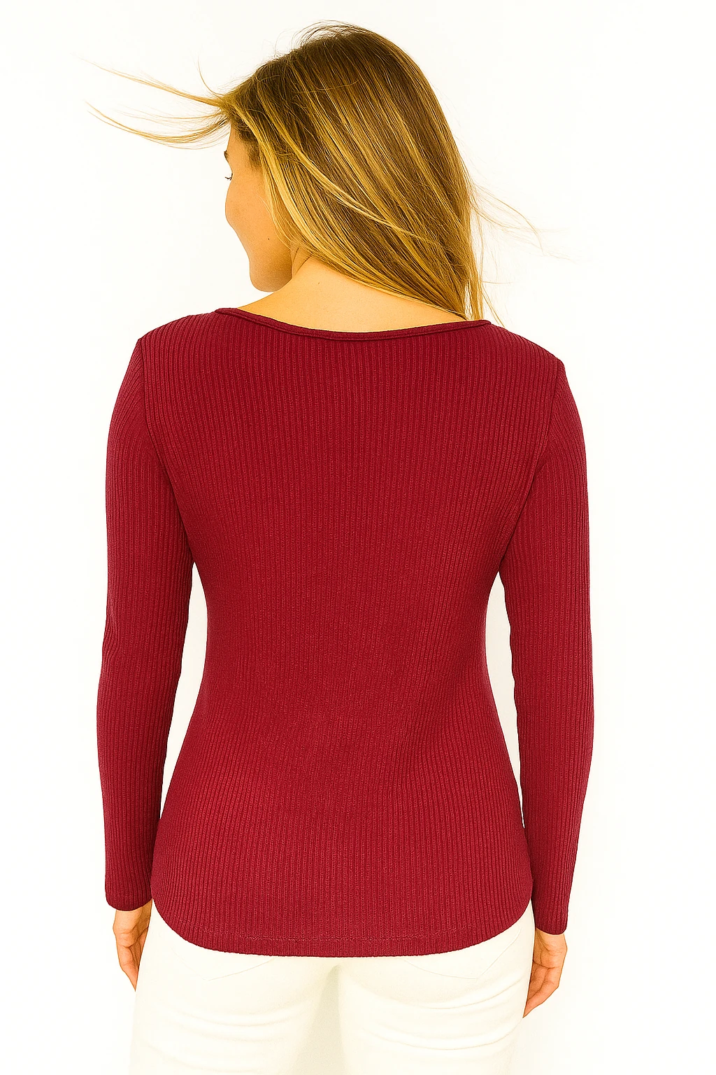 İtalyan Bağlama Detaylı Bluz - KIRMIZI