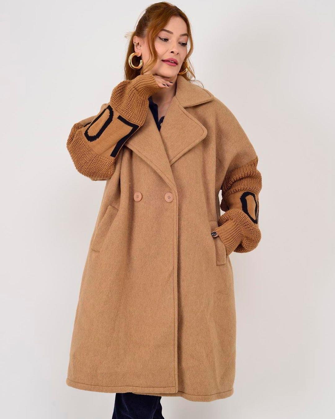 İtalyan Keçe Kaban - BEJ